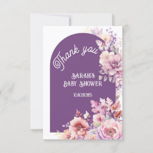 Tarjeta Enamorarse otoño floral bebé floración gracias