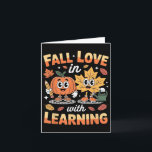 Tarjeta Enamórate Del Aprendizaje Calabaza De Otoño Maestr<br><div class="desc">Enamórate Del Aprendizaje Calabaza De Otoño Maestra Regalos</div>