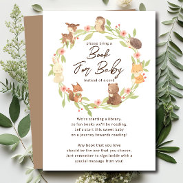 Tarjeta encantada para libros de bebés forestales