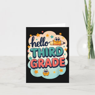 Tarjeta Encantado De Estar En Tercer Grado, Breez De Enseñ