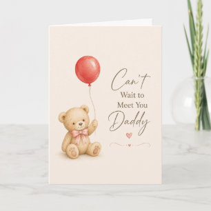 Tarjeta Encantador No Puedo Esperar Para Conocerte Papá Sa