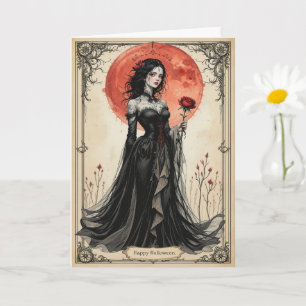Tarjeta Encantador oscuro Halloween Glamour glamour elegan