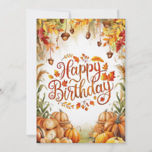 Tarjeta Encantador pequeño y acogedor otoño otoño feliz cu