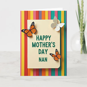Tarjeta encantadora del Día de la Madre para Nan