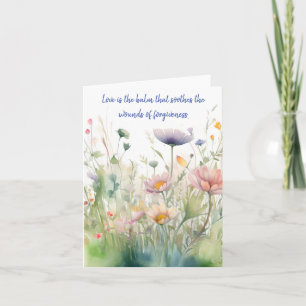 Tarjeta Encantadora mezcla de primavera en acuarela para o