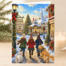 Encantadora Navidad de Nueva Inglaterra Feliz Navi