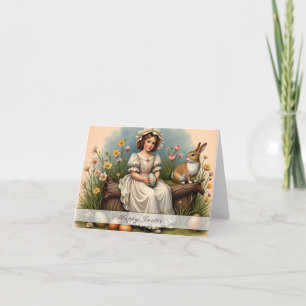 Tarjeta Encanto de Pascua vintage