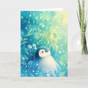 Tarjeta Encanto de Pingüino Bebé