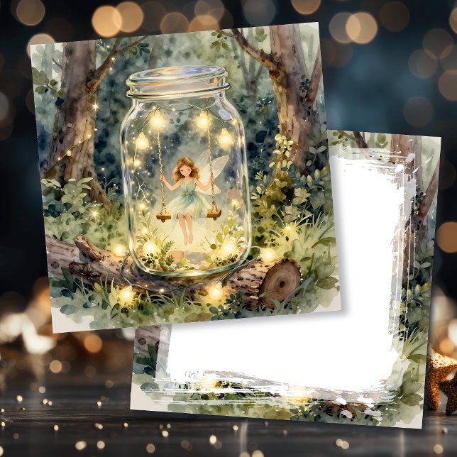 Tarjeta Enchanted Fairy Themed Girl's Birthday (Subido por el creador)