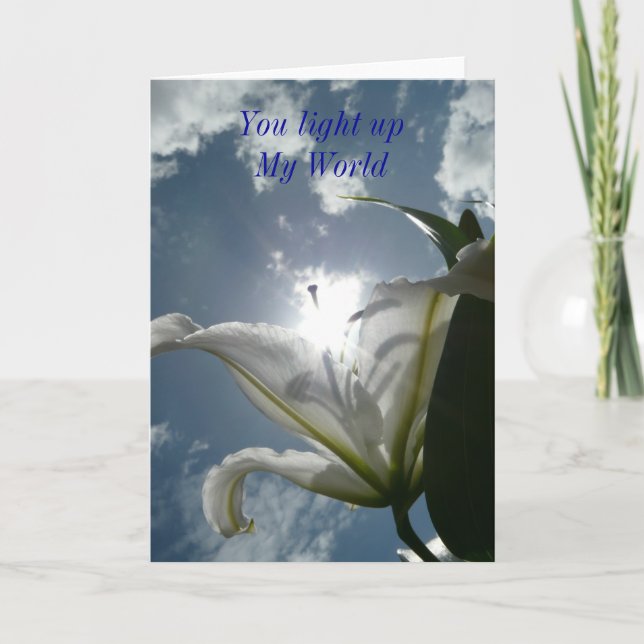 Tarjeta Enciende mi mundo (Anverso)