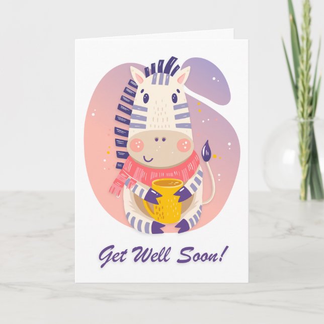 Tarjeta Encima Te Encantará El Encantador Saludo De Giraff (Anverso)