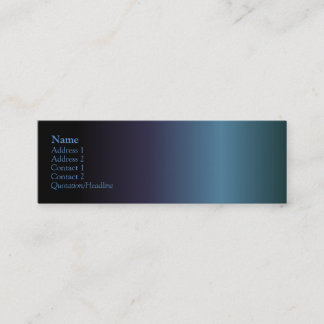 Tarjeta encintada del perfil