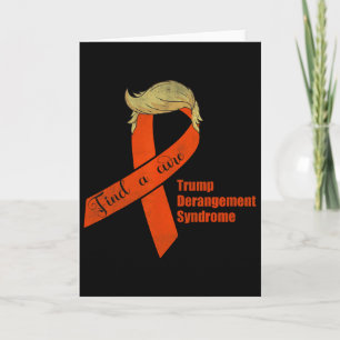 Tarjeta Encontrar una cura Síndrome de Derangement Trump