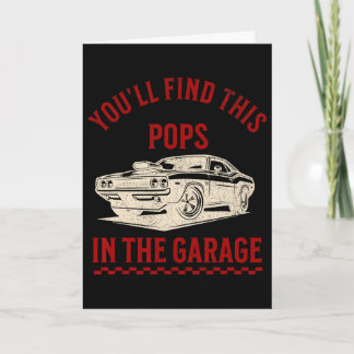 Tarjeta Encontrarás Esto Pops En El Garage Día Del Padre C