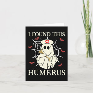 Tarjeta Encontré Esta Enfermera Famosa Halloween Humerus G