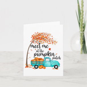 Tarjeta Encuéntrame En El Parche De Calabaza Halloween Vin