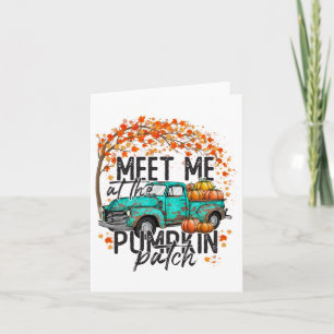 Tarjeta Encuentrame En La Calabaza Parche Otoño Invierno D