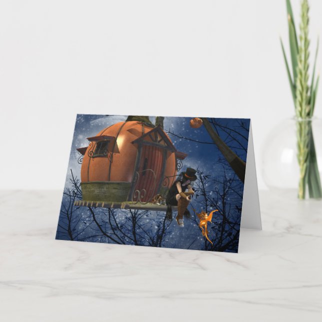 Tarjeta Encuentro de creaciones de Halloween (Anverso)