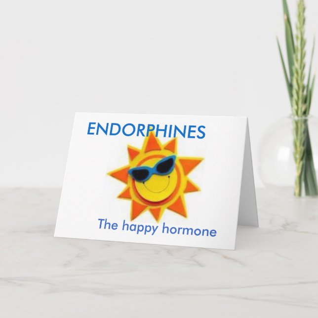 Tarjeta ENDORPHINES, la hormona feliz (Anverso)