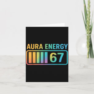 Tarjeta Energía Aura 67 Gen Alpha 6 7 Meme Rizz Infinito S