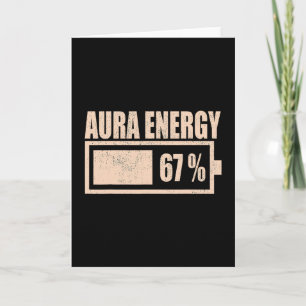Tarjeta Energía Aura a 67 Funny Six Seven Meme Gen Alpha S