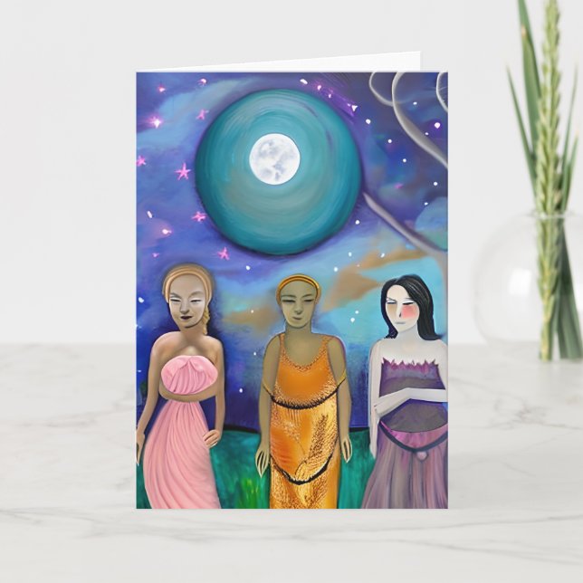 Tarjeta Energía de la Luna | Artesanía celeste (Anverso)