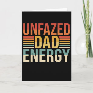 Tarjeta Energía de Papá Divertida Retro Antigua Sin Inmuta