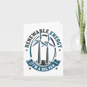 Tarjeta Energía Renovable Im Un Gran Ventilador Protección