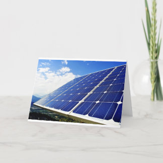 Tarjeta Energía solar de la energía verde