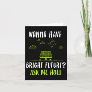 Tarjeta Energía Solar Paneles Solares Futuro Brillante Div