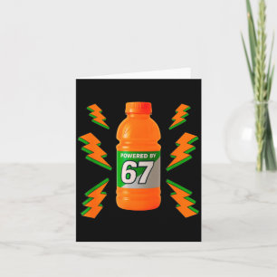 Tarjeta Energizado por 67 Aura Energy Divertido 6 7 Meme S