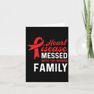 Tarjeta Enfermedad cardíaca desordenada familia equivocada