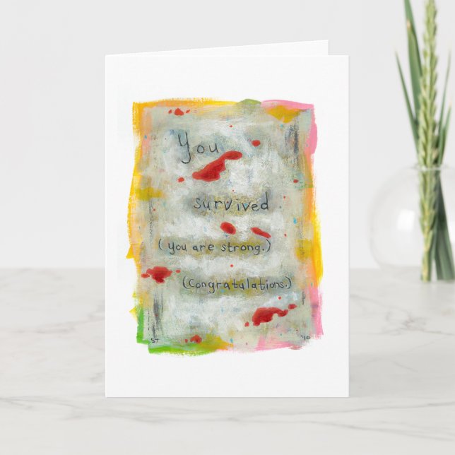 Tarjeta Enfermedad curativa del trauma del arte de la (Anverso)