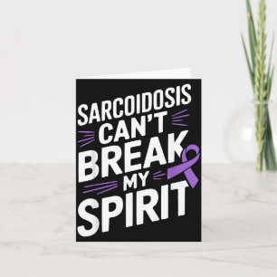 Tarjeta Enfermedad Discapacidad Conciencia de Sarcoidosis