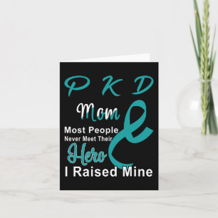 Tarjeta Enfermedad Renal Conciencia Pkd Mamá Apoyo a Madre