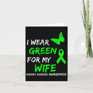 Tarjeta Enfermedad Renal Que Uso Verde Para Mi Esposa Cint