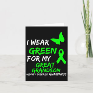Tarjeta Enfermedad Renal Que Uso Verde Para Mi Gran Nieto