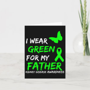 Tarjeta Enfermedad Renal Que Uso Verde Para Mi Padre Cinta
