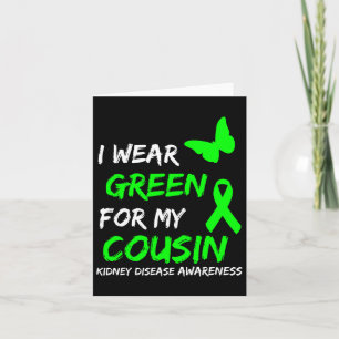 Tarjeta Enfermedad Renal Que Uso Verde Para Mi Primo Cinta