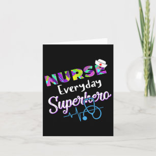 Tarjeta Enfermera cada día Superhéroe Coloring Internation