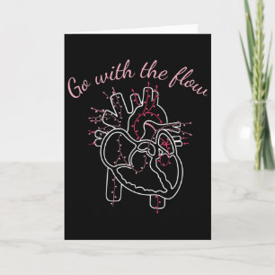 Tarjeta Enfermera cardíaca Anatomía Cardiología Flujo del
