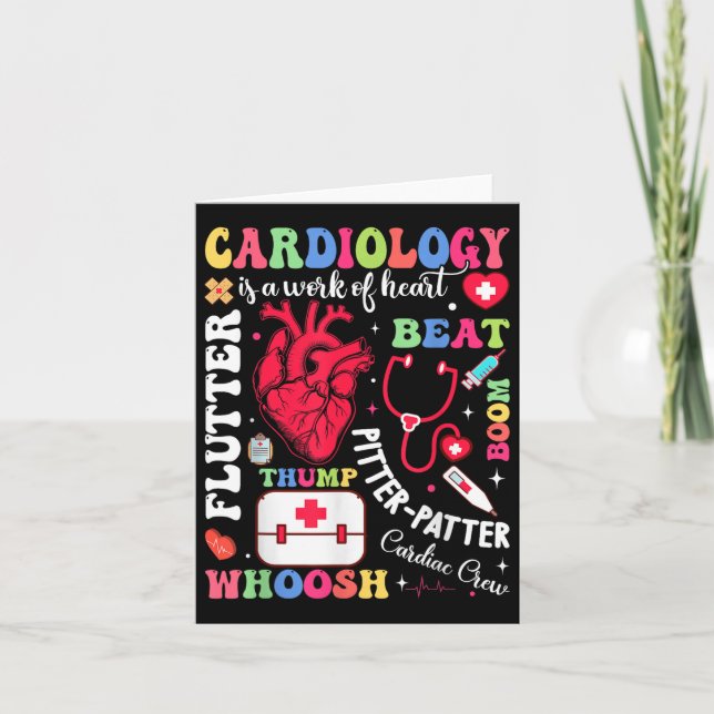 Tarjeta Enfermera Cardíaca La Cardiología Es Trabajo Del C (Anverso)