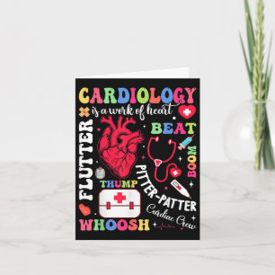Tarjeta Enfermera cardíaca La cardiología es trabajo del c