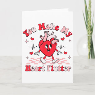 Tarjeta Enfermera cardíaca San Valentín Haces que mi coraz