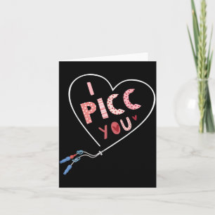 Tarjeta enfermera cc Día de San Valentín Cute Vday Corazón