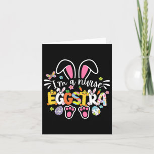 Tarjeta Enfermera Cubana de Pascua Eggstra Equipo Médico B