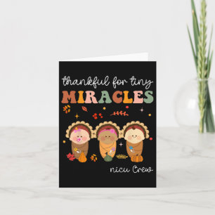 Tarjeta Enfermera De Acción De Gracias Nicu Crwe Fall Agra