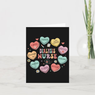 Tarjeta Enfermera de cardiología retro