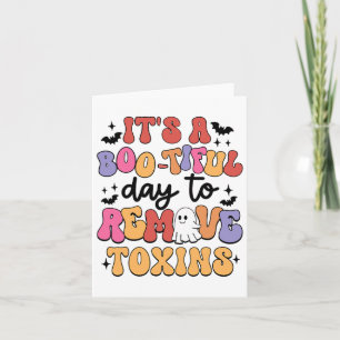 Tarjeta Enfermera de diálisis Halloween Eliminar Toxin Riñ