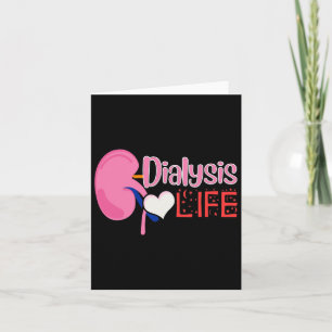 Tarjeta Enfermera de diálisis nefrología enfermedad renal